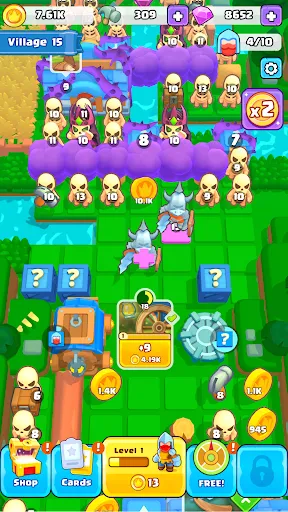 Brave Merge - Battle & Defense Screenshot 4