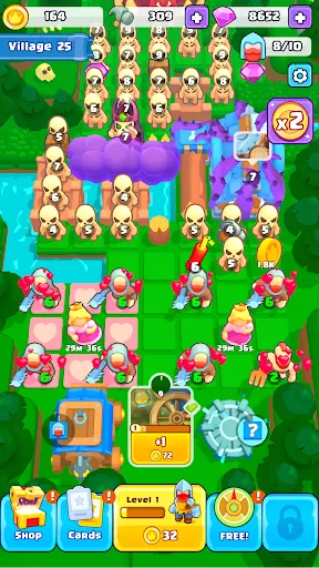 Brave Merge - Battle & Defense Screenshot 3