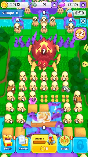 Brave Merge - Battle & Defense Screenshot 2